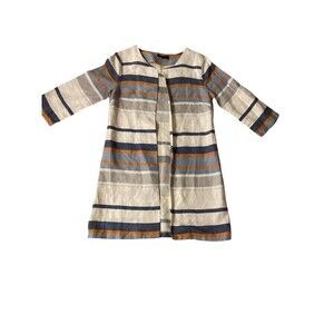 EPOCA‎ Open Front Cotton/Linen Top-3/4 Sleeve-Small-Italy